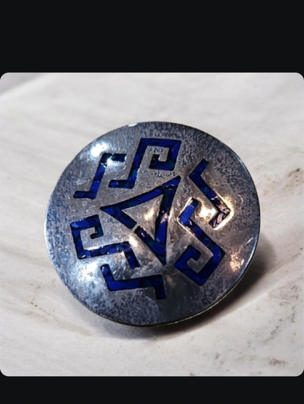 Mexican 925 Silver Pendant Brooch Vintage Early 2000s